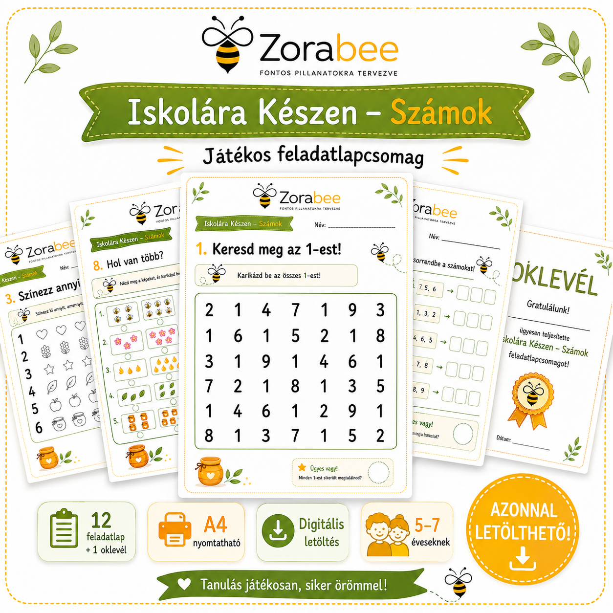 Zorabee - Iskolára készen: Számok