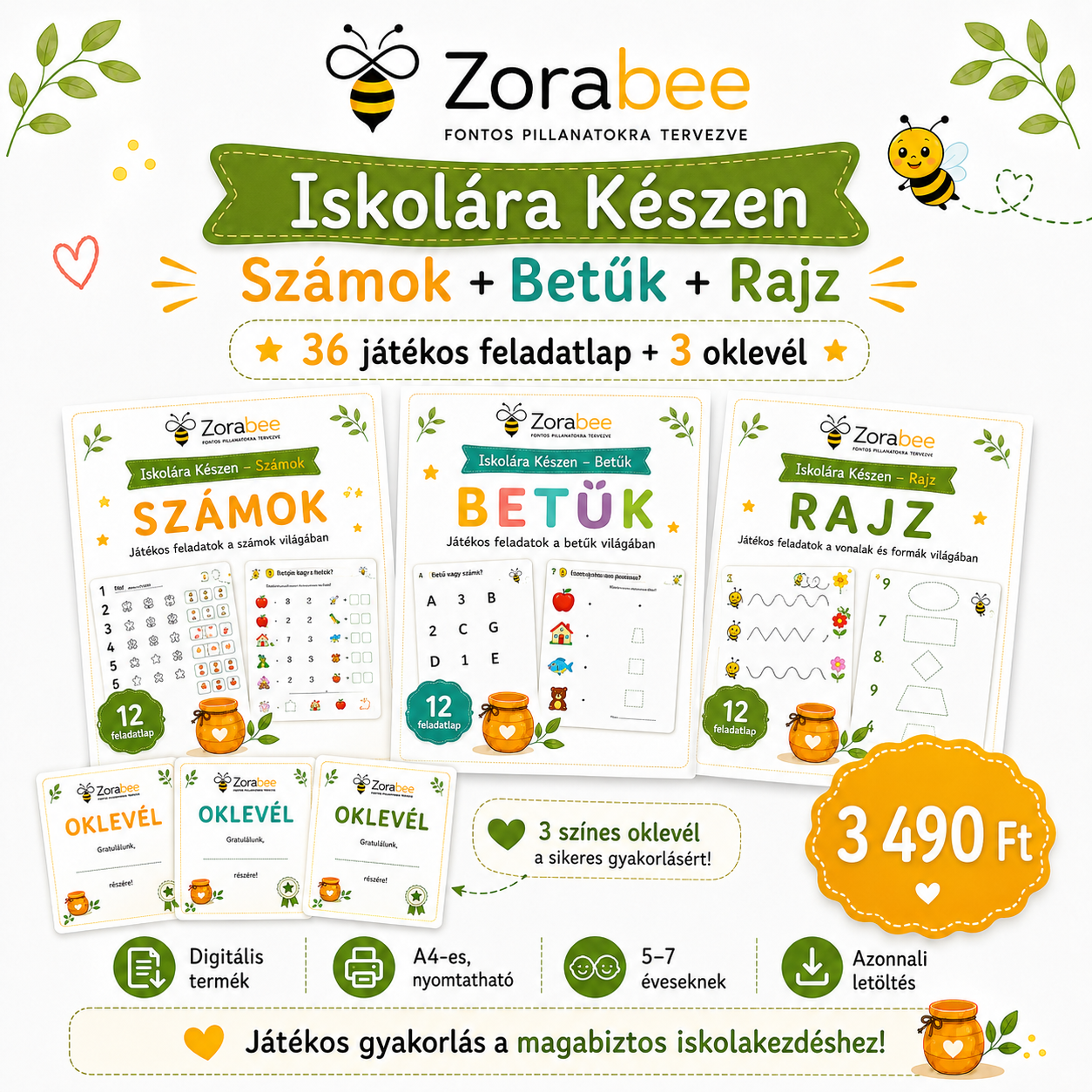 Zorabee – Iskolára Készen Teljes Csomag