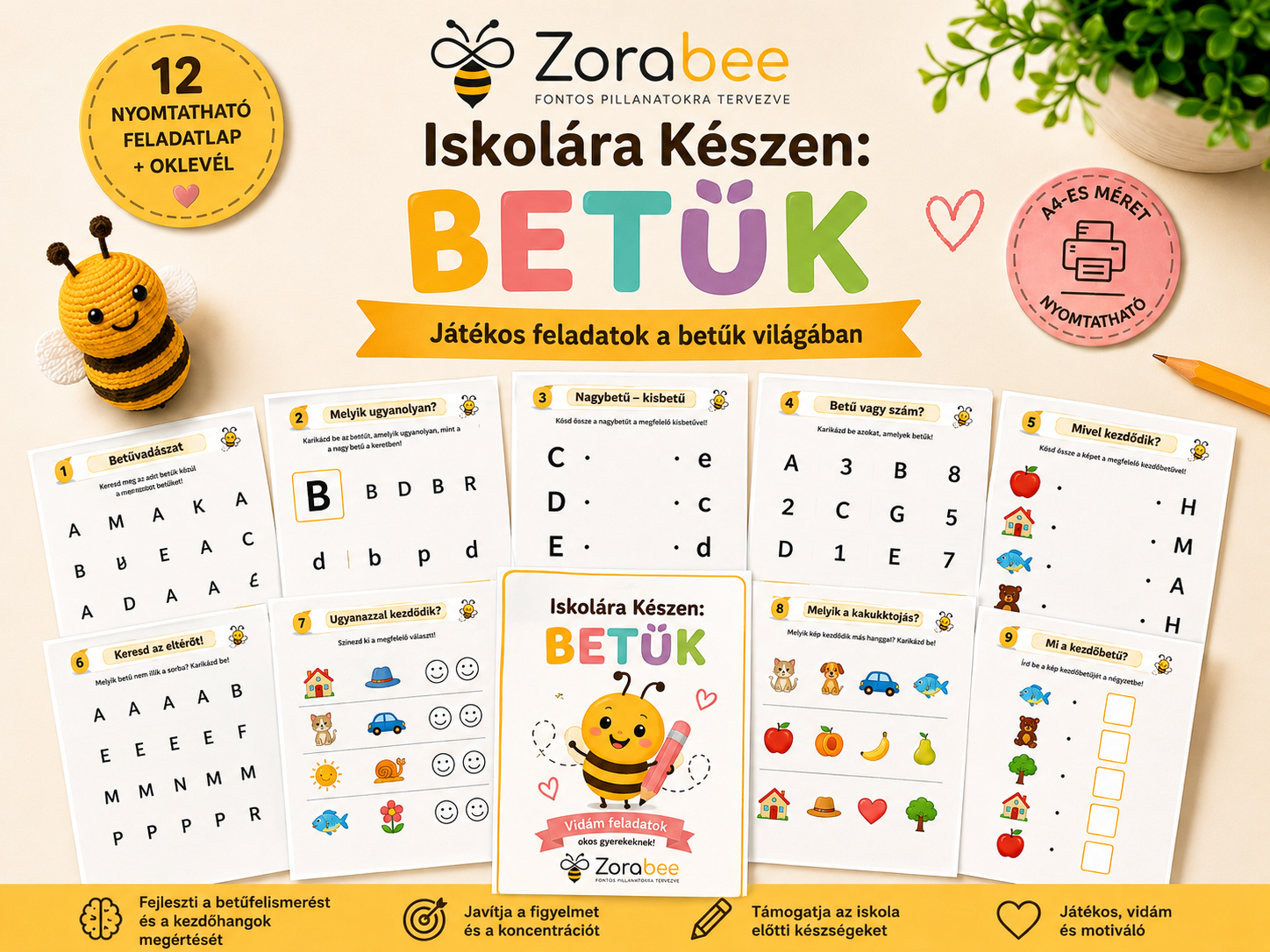 Zorabee – Iskolára Készen: Betűk